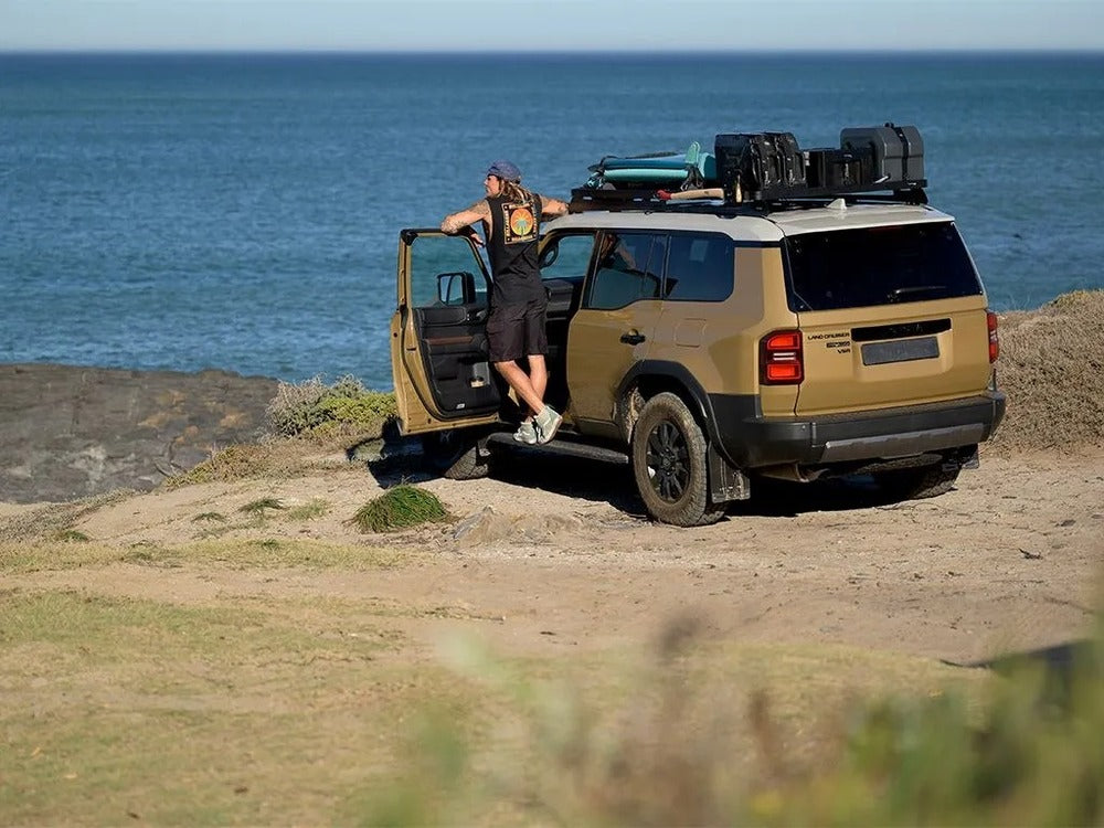 Rear View Of The Mounted Front Runner Land Cruiser Roof Rack