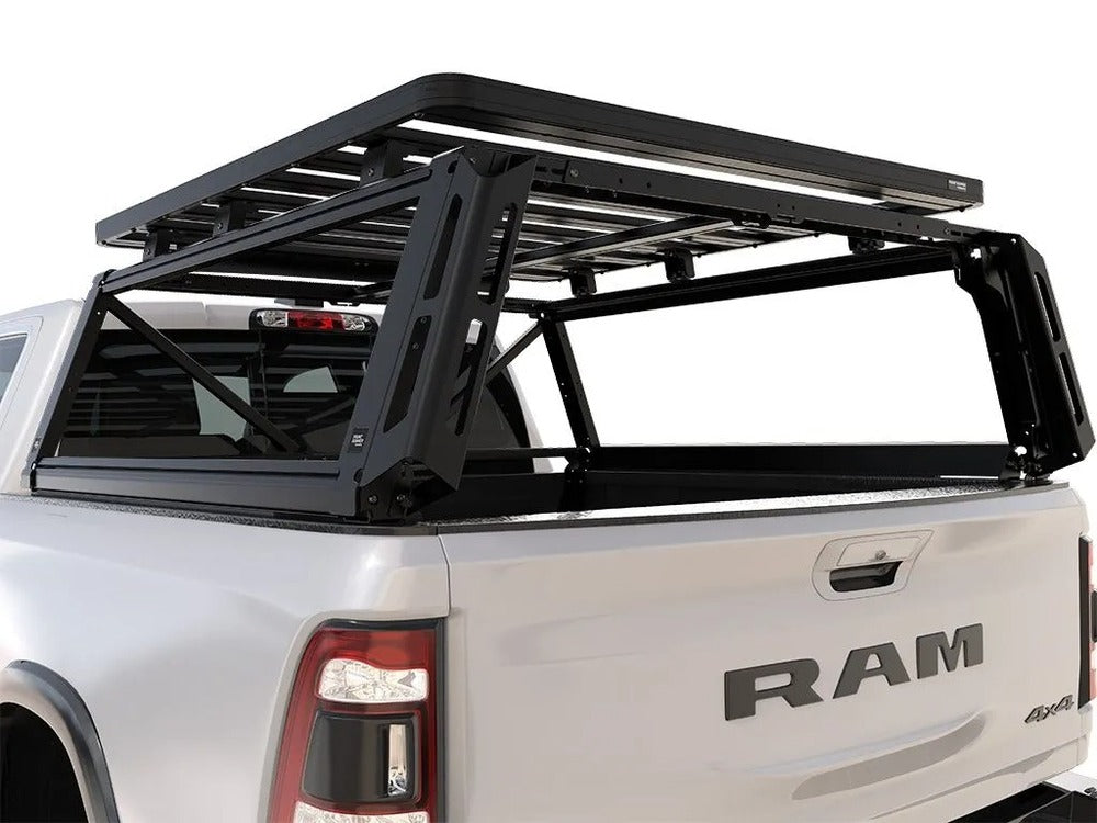 Rear View Of The Installed Front Runner RAM 1500 Pro Bed Rack