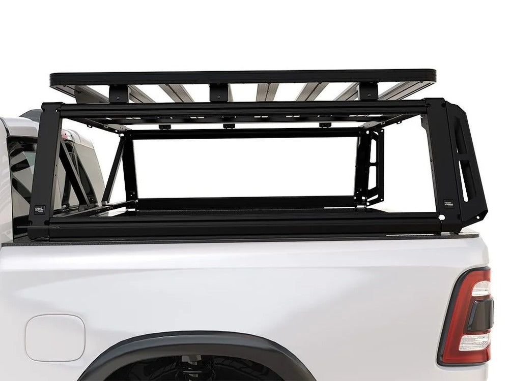 Side View Of The Installed Front Runner RAM 1500 Pro Bed Rack