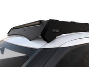 Close Up Front View Of The Front Runner Slimsport Sequoia Roof Rack With A Lightbar