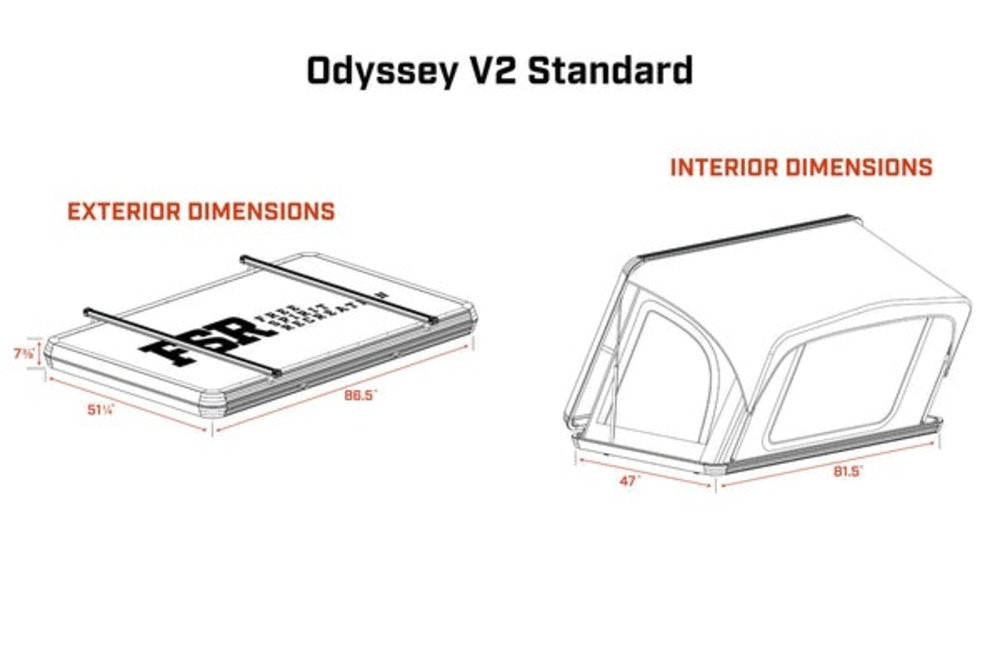 FSR Odyssey V2 Standard Dimensions