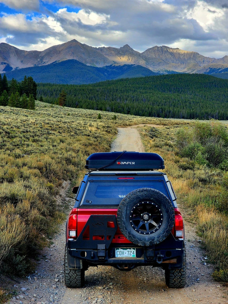 GAIA Campers Chevy Colorado Longbed Truck Cap Back View