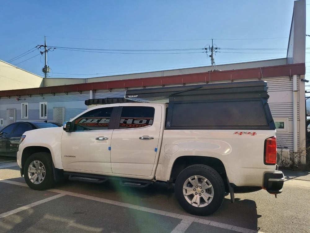 Side View Of The Installed GAIA Campers Colorado/Canyon Camper