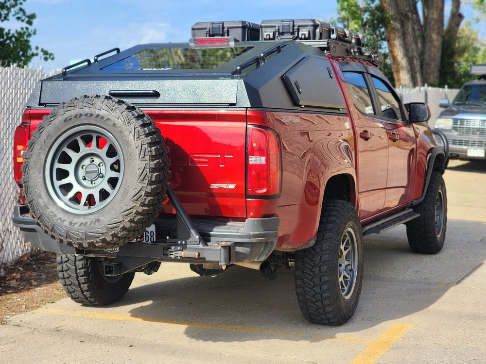 GAIA Campers Colorado/Canyon Shadow Top Truck Cap Rear View