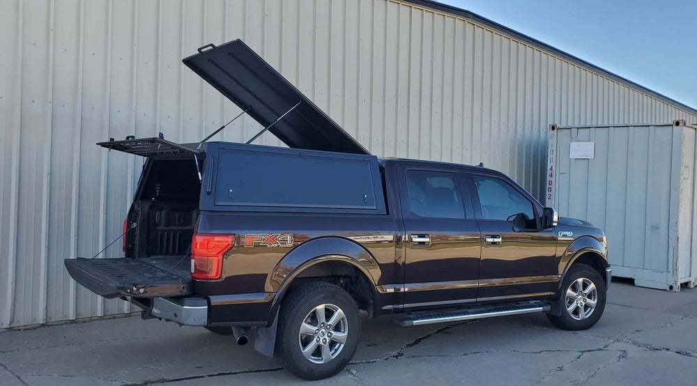 GAIA Campers Ford F150 Truck Cap With Open Doors