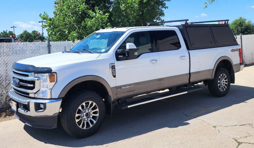 GAIA Campers Ford F250/F350 Truck Cap With A Roof Rack Installed
