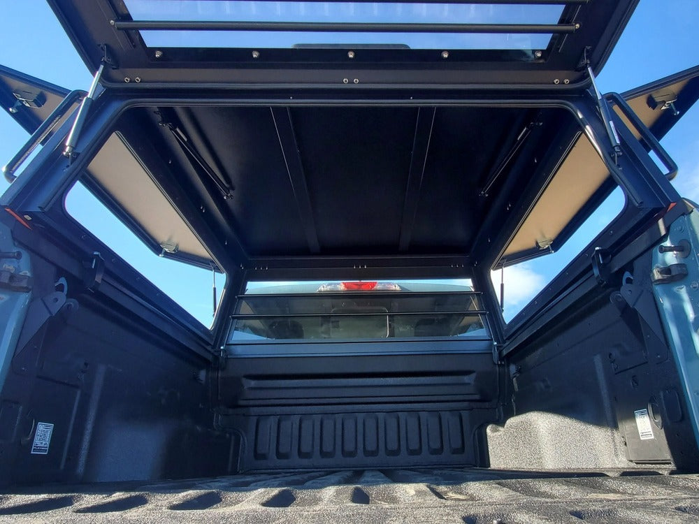 Inside View Of The GAIA Campers Ford Maverick Truck Cap
