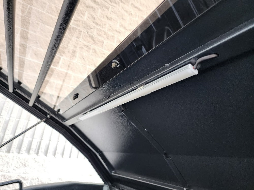 Close Up View Of The LED Light Inside The GAIA Campers  Gladiator Shadow Top Truck Cap