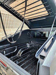 GAIA Campers  Gladiator Shadow Top Truck Cap With The Top Door Opened