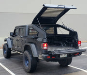 GAIA Campers Jeep Gladiator Camper Shell Shadow Top Truck Cap With Opened Pop Top