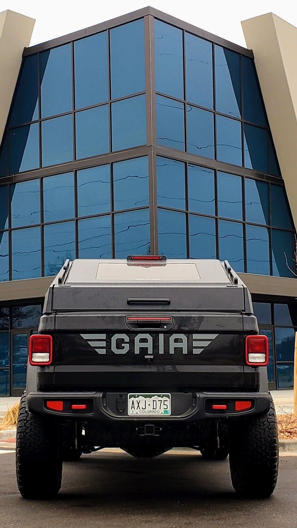 GAIA Campers  Gladiator Shadow Top Truck Cap Back Side