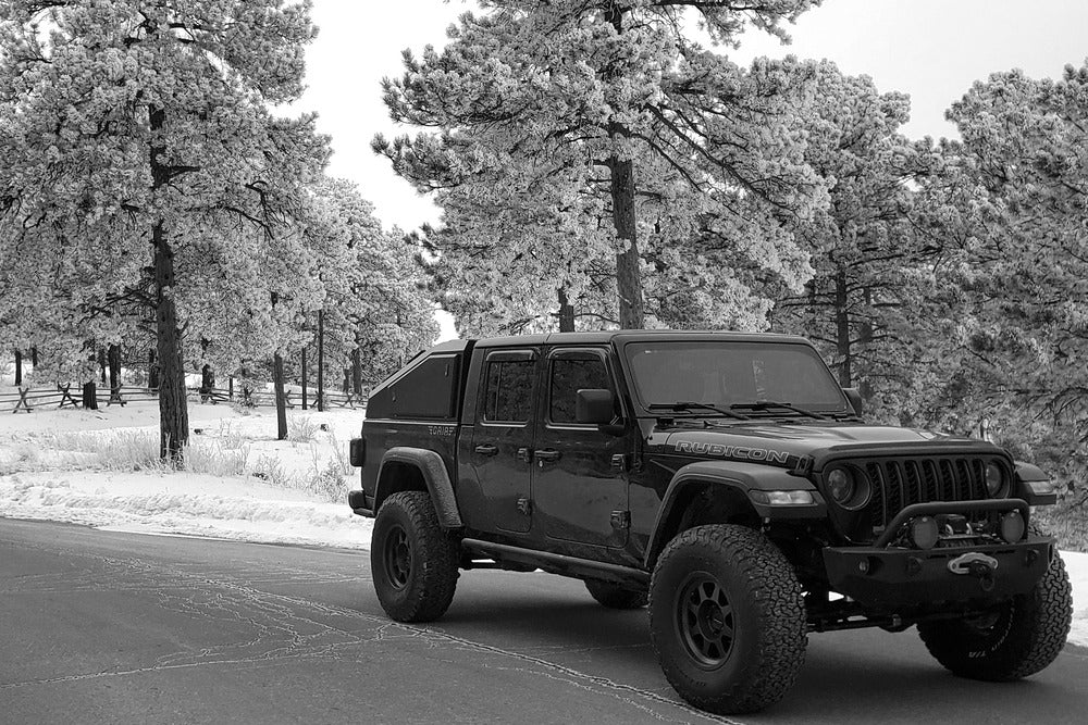 Installed GAIA Campers Shadow Top Truck Cap On A Jeep Gladiator