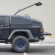 GAIA Campers  Gladiator Shadow Top Truck Cap Side View With The Pop Top Opened
