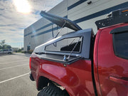 GAIA Campers Tacoma Shadow Top Truck Cap With Opened Side Door