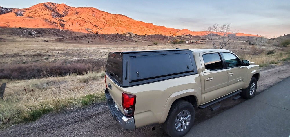 Side View Of The GAIA Campers Tacoma Truck Cap