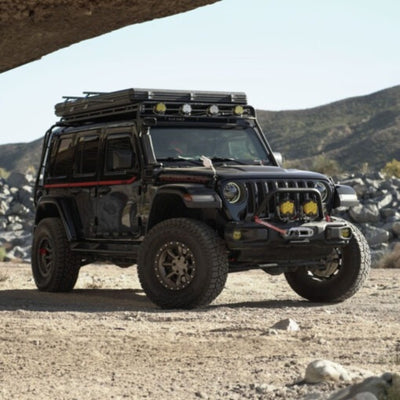 GOBI Jeep JKU 4dr Stealth Roof Rack - Multi-Light/ 50" LED Setup