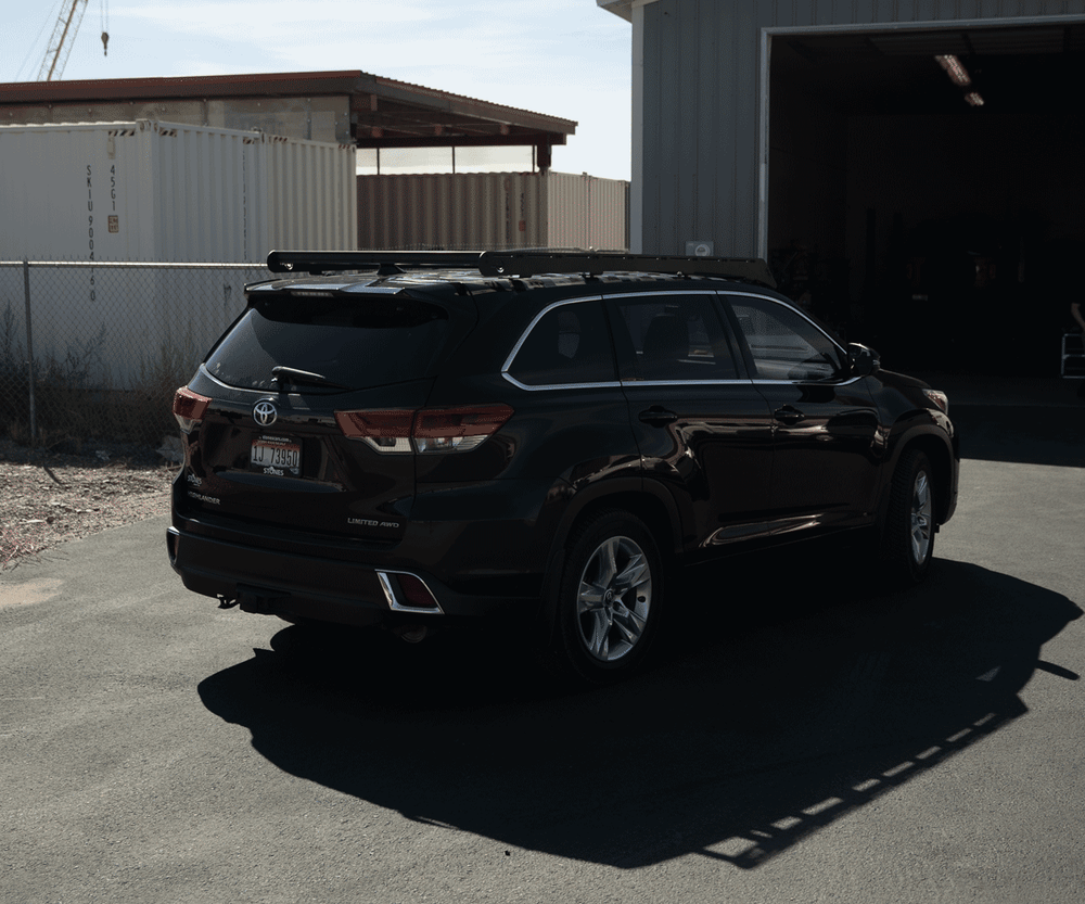 Prinsu Original Highlander roof rack technical drawing dimensions diagram