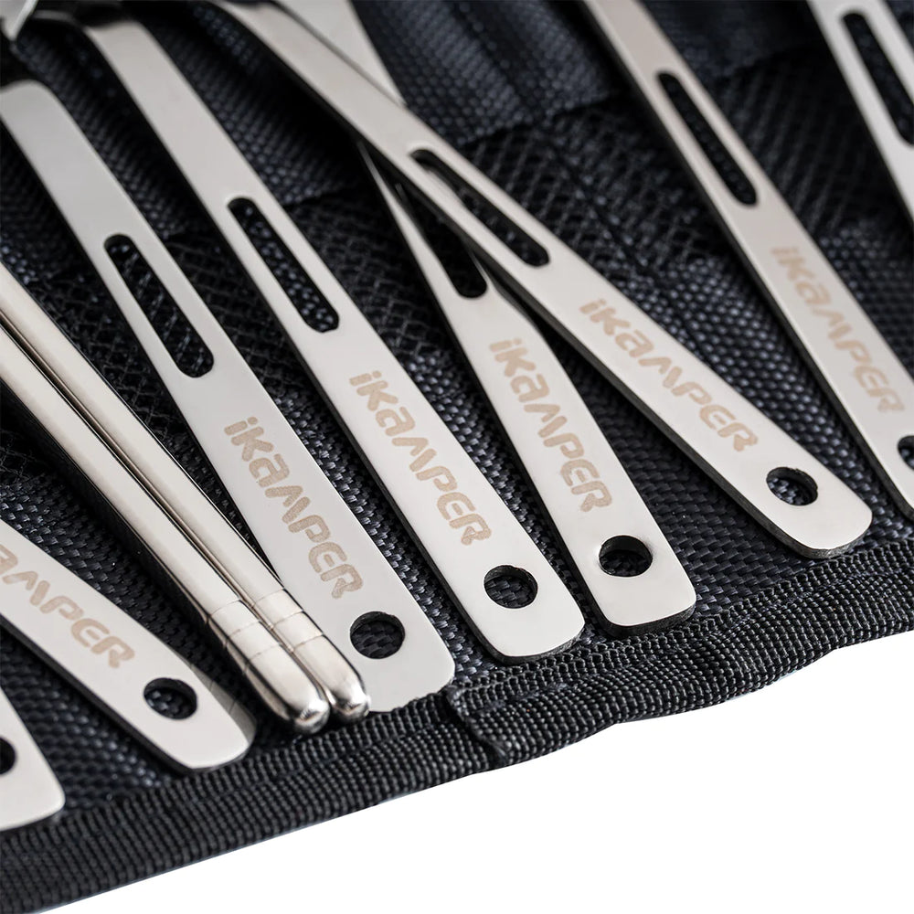 Image highlighting the iKamper logo on the cuttlery