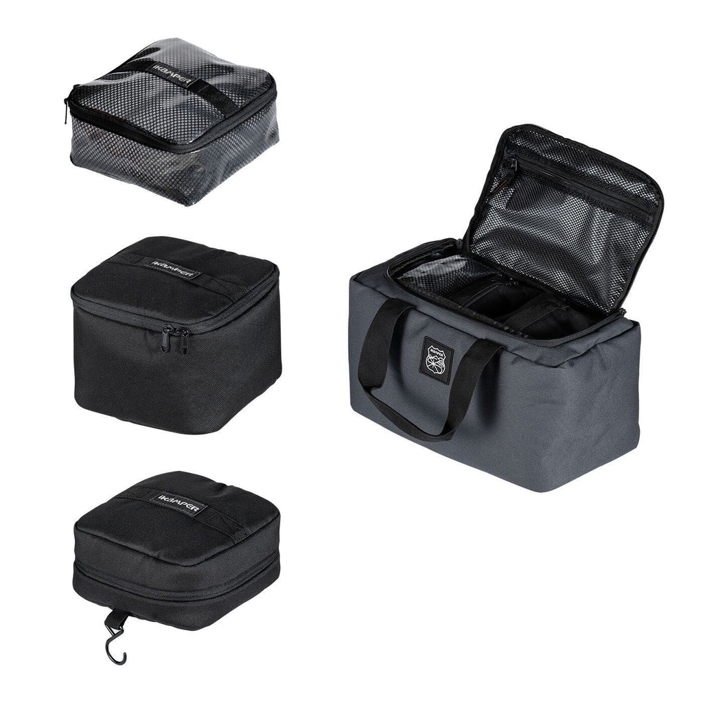 Image showing the sizes of the iKamper pACKING Cubes