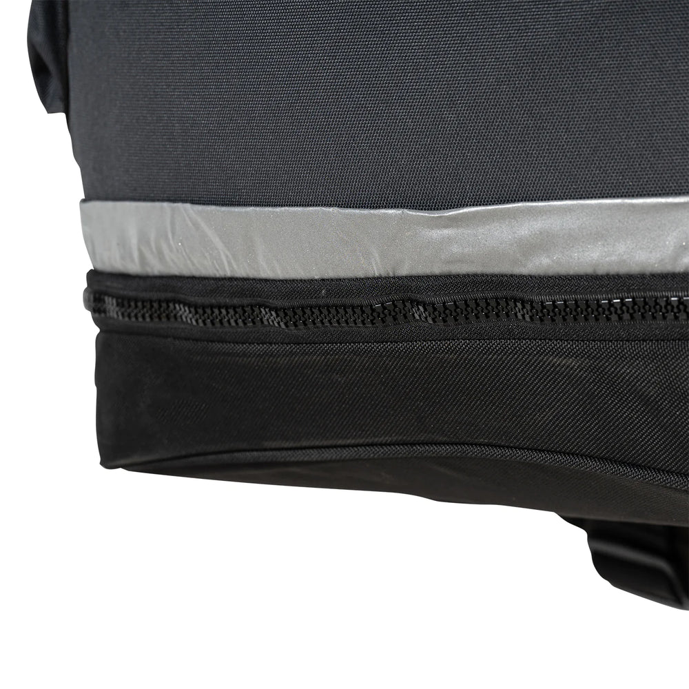 Rugged zippers on the iKamper trash caddy