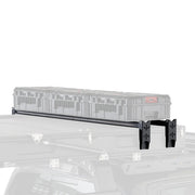 iKamper BDV Accessory Rack With A Storage Box Mounted On Top Of It