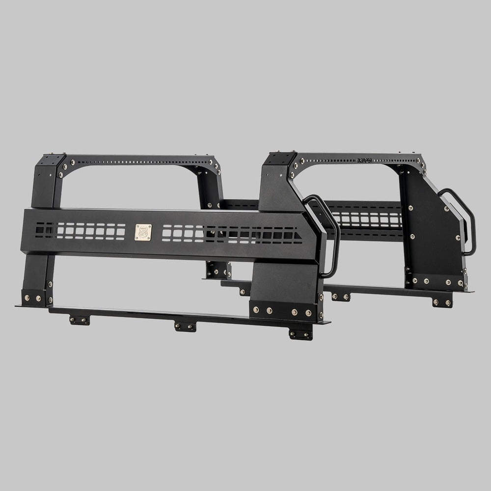 iKamper Jeep Gladiator Raconteur Bed Rack Full Height Side View