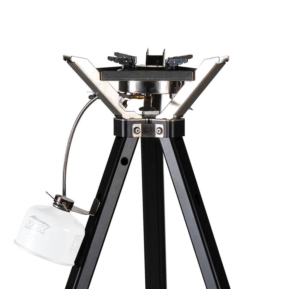 Image showing the close up view of the tripod and burner 