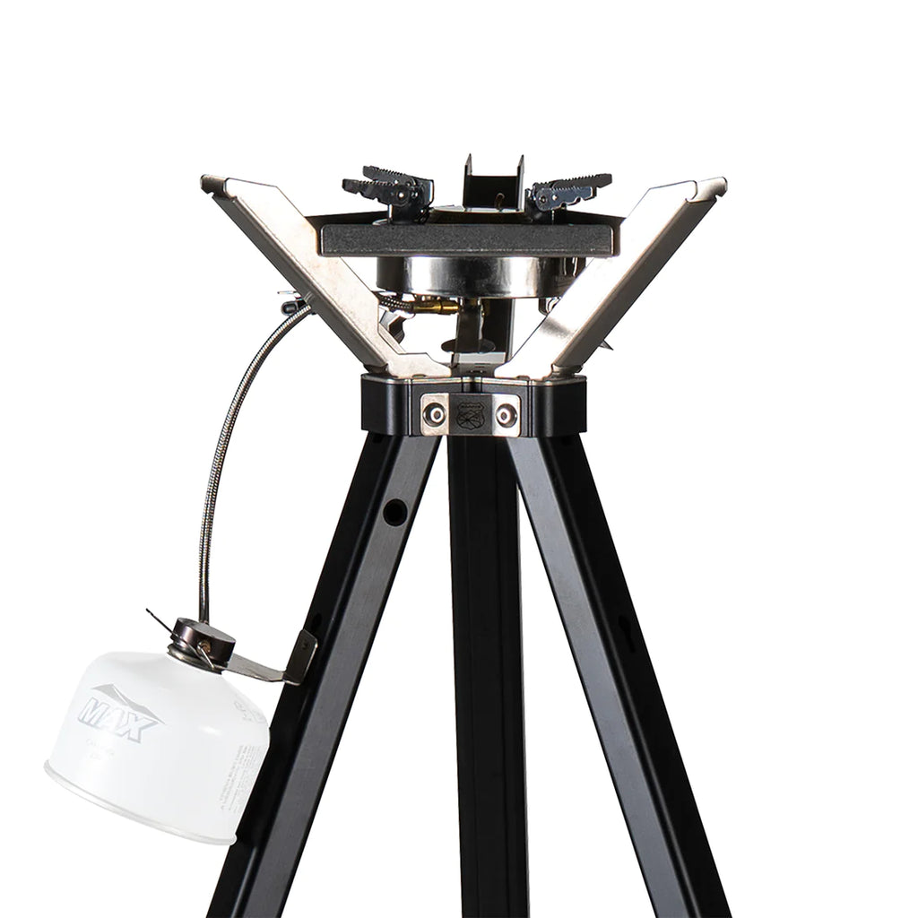 Image showing the close up view of the tripod and burner 