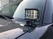 Cali Raised Low Profile Ditch Light Brackets Kit For 2016-2023 Toyota Tacoma