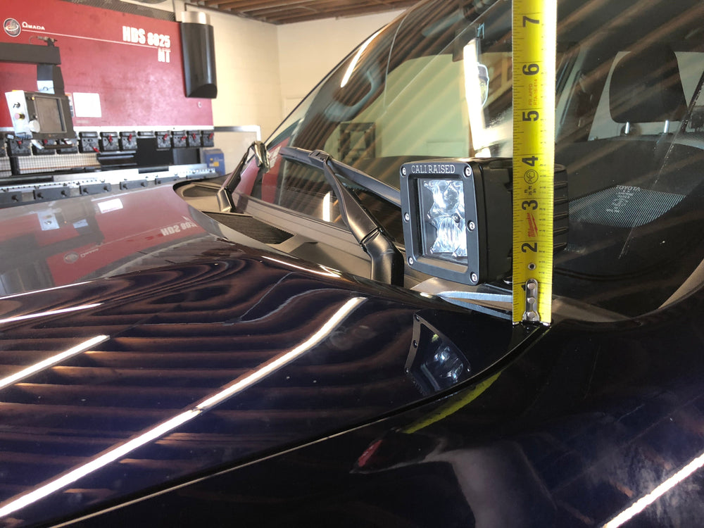 Cali Raised Low Profile LED Ditch Light Brackets Kit For 2010-2024 Toyota 4Runner
