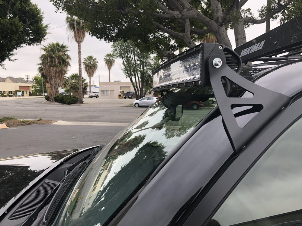52" Curved LED Light Bar Roof Brackets Kit For 2003-2024 Toyota 4Runner
