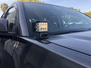 Cali Raised Low Profile Ditch Light Brackets Kit For 2016-2023 Toyota Tacoma