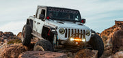KC Hilites FLEX LED Light Bar Mounted And Turned On