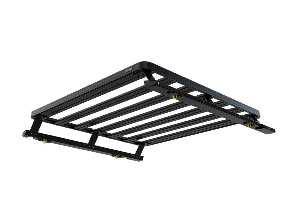 view from below of the rivin r1t bed rack by front runner outfitters