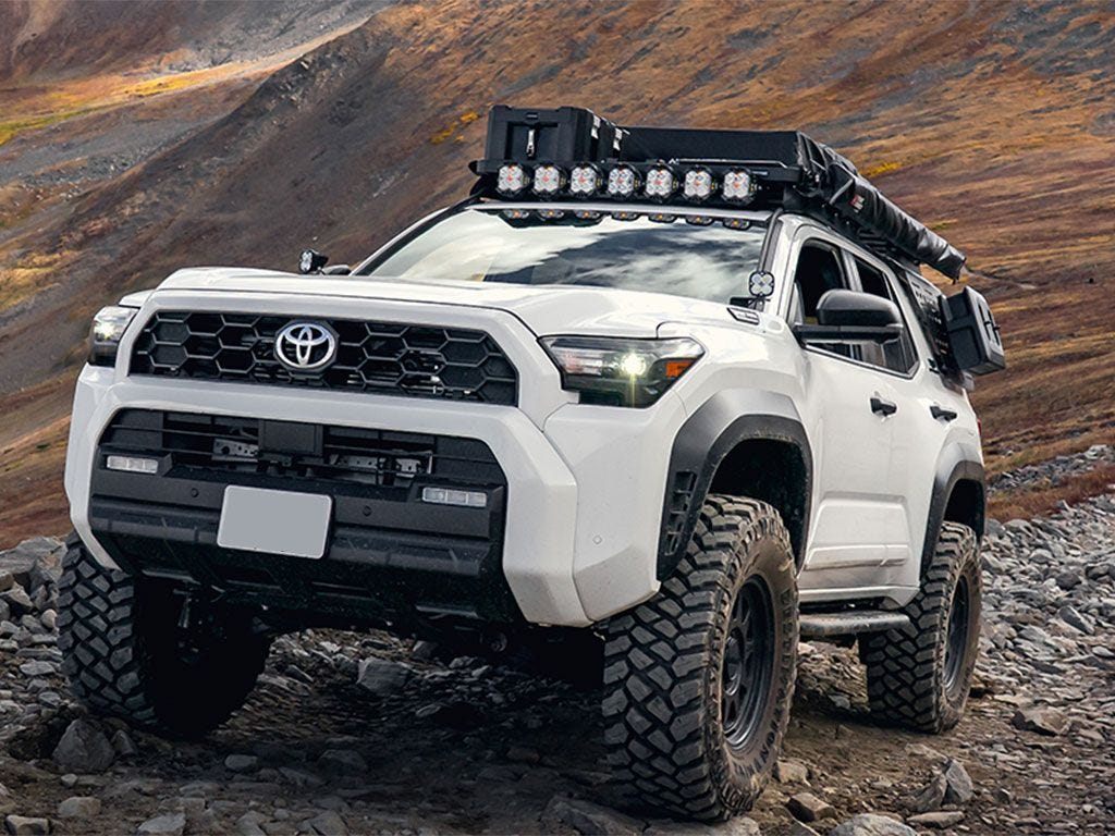 Front Runner 6th Gen 4Runner Slimline II Roof Rack Kit components and hardware