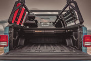 leitner acs forged bed rack for jeep gladiator rear view