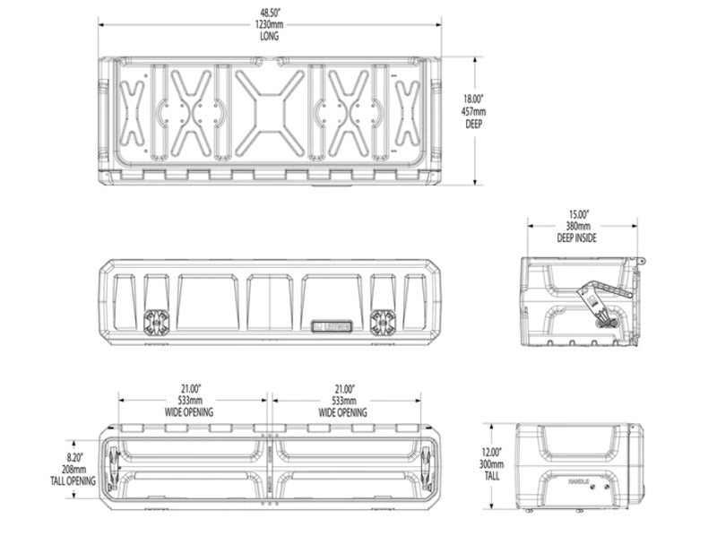 Leitner Designs GearPOD ROOF Dimensions