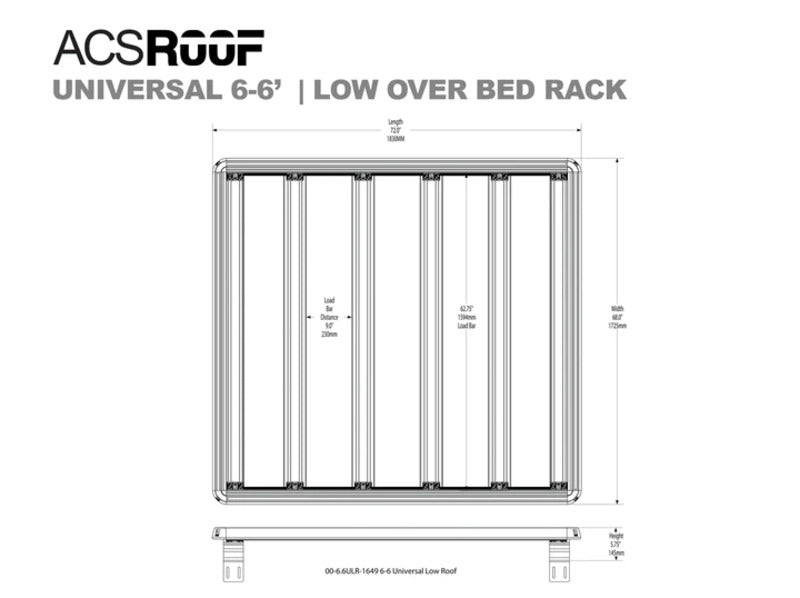 6.6' Leitner ACS Truck Bed Platform Rack