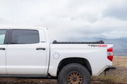 Side view of the RCI low pro bed bars  mounted on a truck