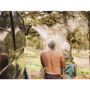Kakadu Outback Shower being used in remote camping environment lifestyle