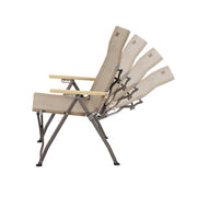 Kakadu Revived Recliner FSC-certified bamboo armrest detail close-up