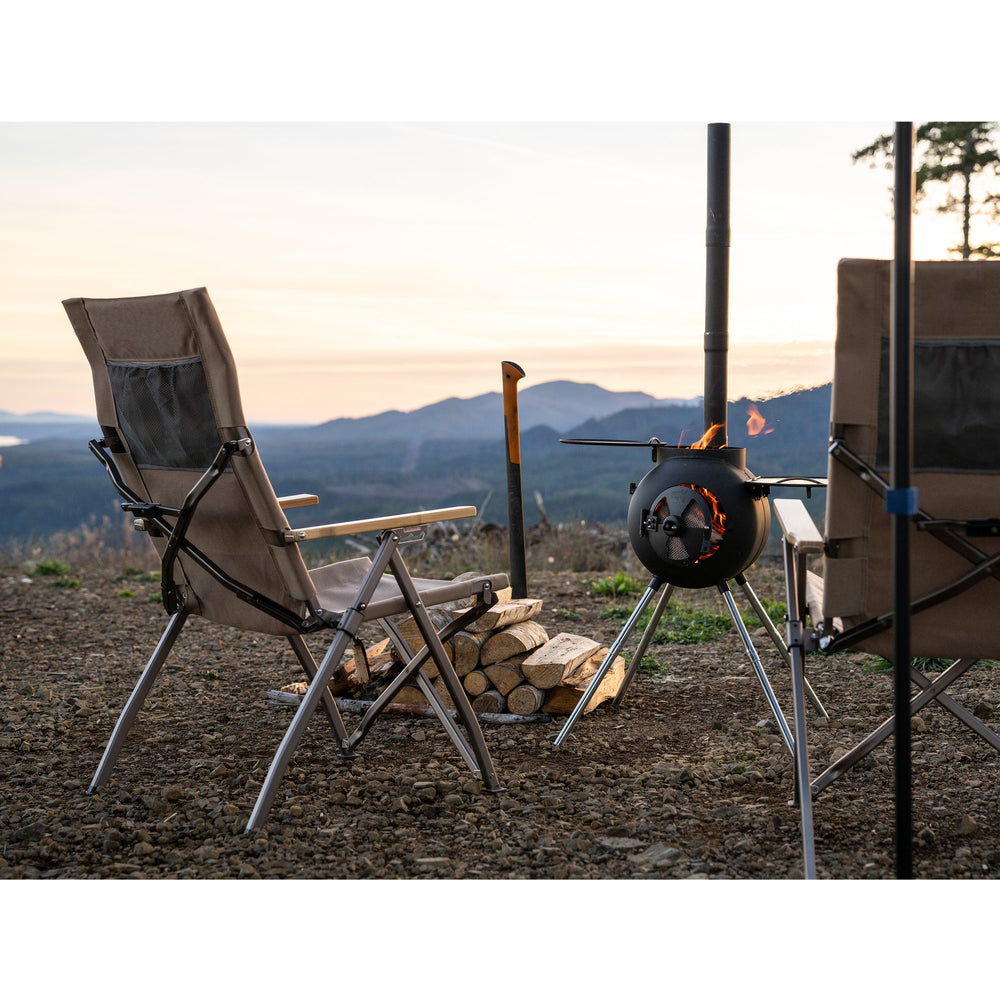Kakadu Revived Recliner packed in thick canvas carry bag view