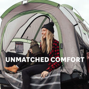 Person Sitting Inside The Napier Backroadz Truck Tent
