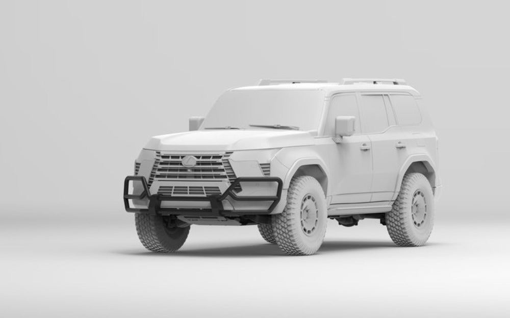 NYTOP Lexus GX550 Front Bull Bar Mounted Render