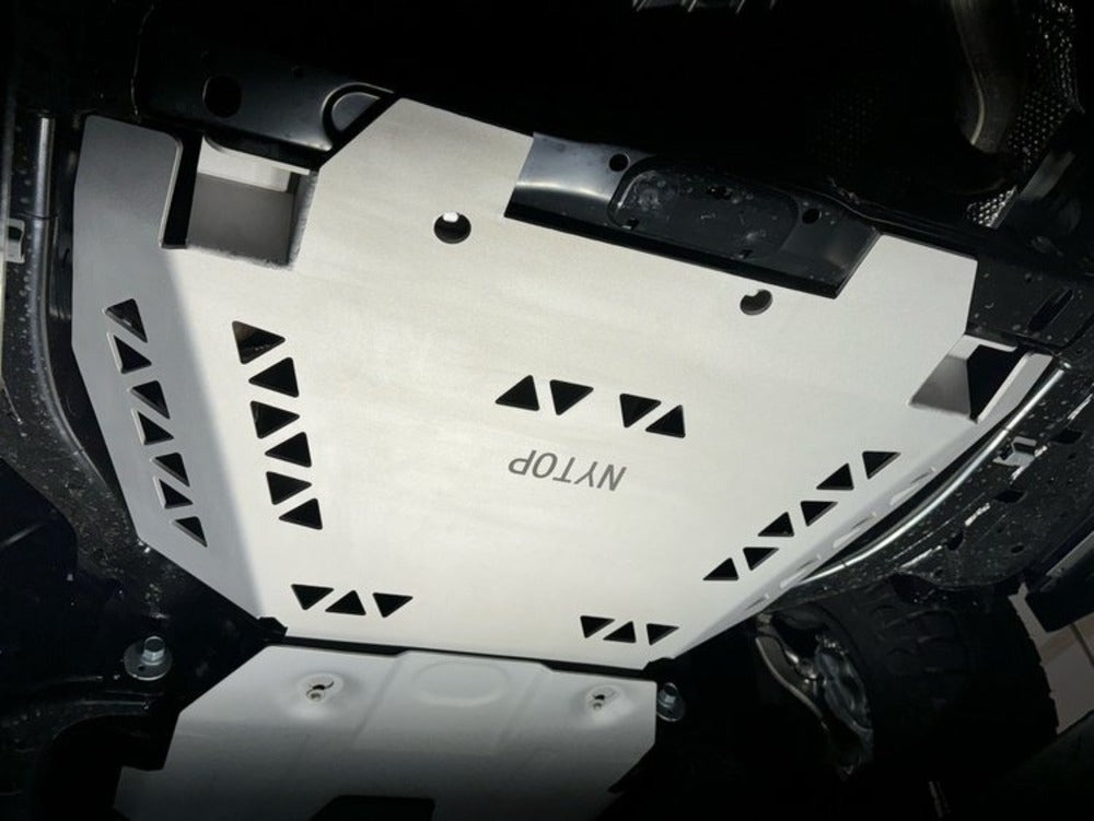NYTOP Lexus GX550 Catalytic Converter Shield Mounted Underside View