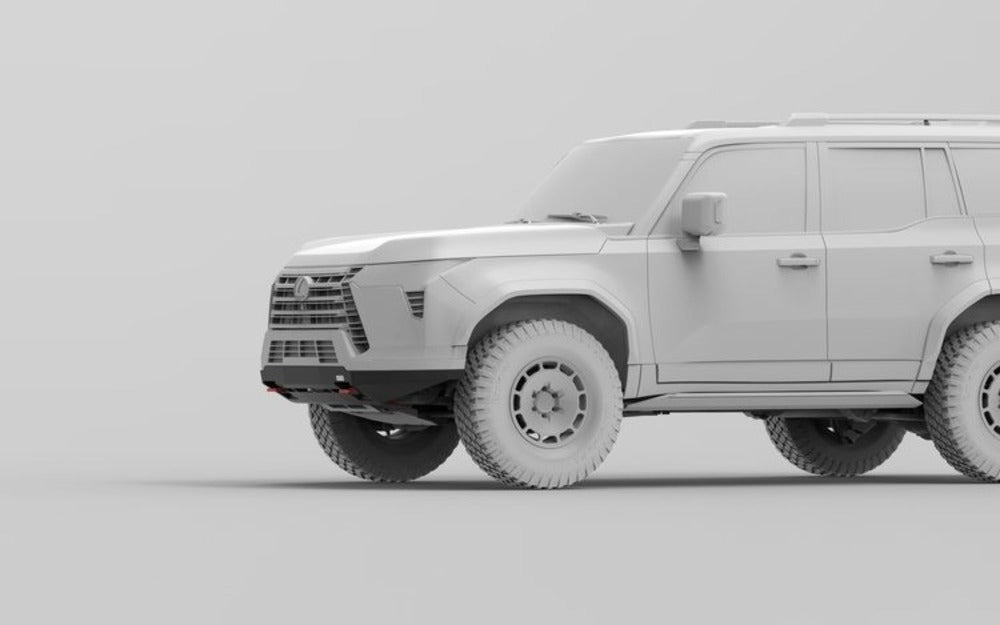NYTOP Lexus GX550 Front Hybrid Bumper Side View Render
