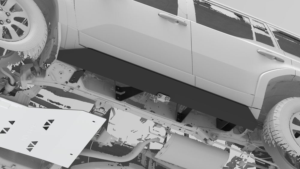 NYTOP Lexus GX550/Toyota Land Cruiser Rock Sliders Close Up Underside View