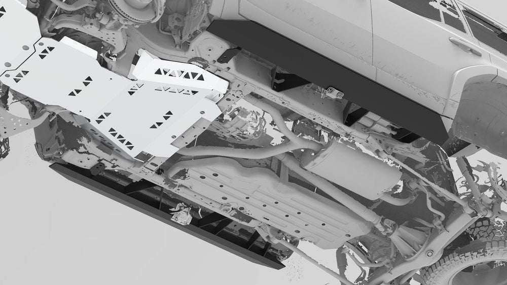 NYTOP Lexus GX550/Toyota Land Cruiser Rock Sliders Underside Render