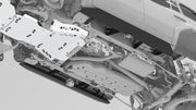 NYTOP Lexus GX550/Toyota Land Cruiser Rock Sliders Underside Render