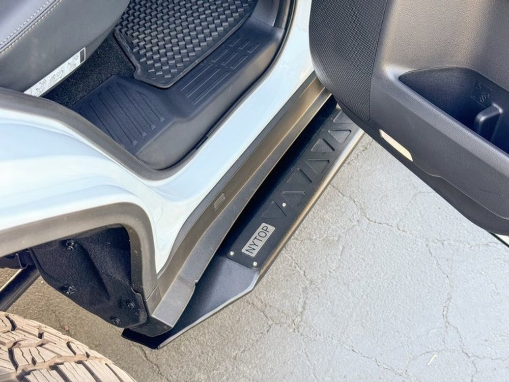 NYTOP Lexus GX550/Toyota Land Cruiser Rock Sliders Close Up View With Opened Doors